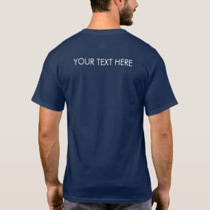 Back Design Add Your Text Image Logo Men's T-Shirt