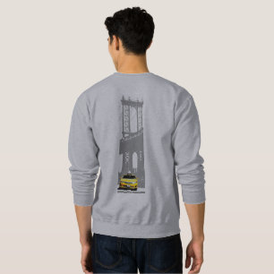Back Design New York City Nyc Yellow Taxi Brooklyn Sweatshirt