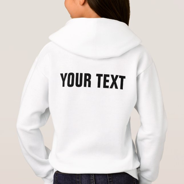 Back Design Print Add Name Text Girls Template (Back)