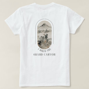 back & front i hiked the grand canyon funny hiking T-Shirt
