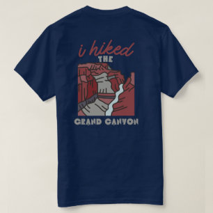 back & front i hiked the grand canyon funny hiking T-Shirt