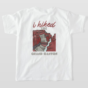 back & front i hiked the grand canyon funny hiking T-Shirt