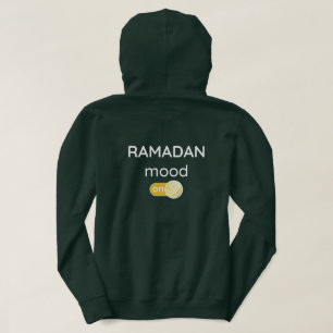 back & front Ramadan mood on fasting islam Muslim  Hoodie