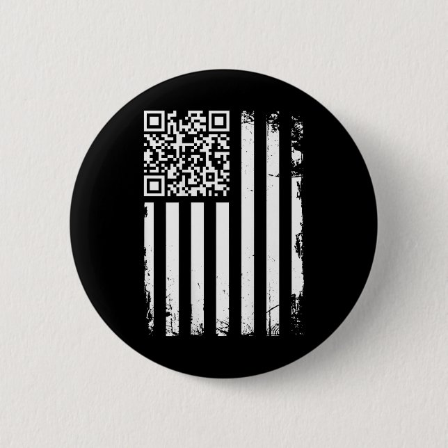 (back) Funny Qr Dont Be A Little Btch Code Saying  6 Cm Round Badge (Front)