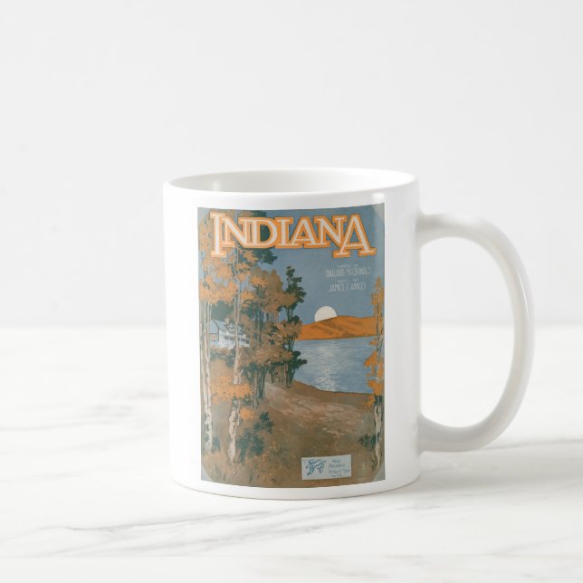 Back Home Again In Indiana Coffee Mug (Right)