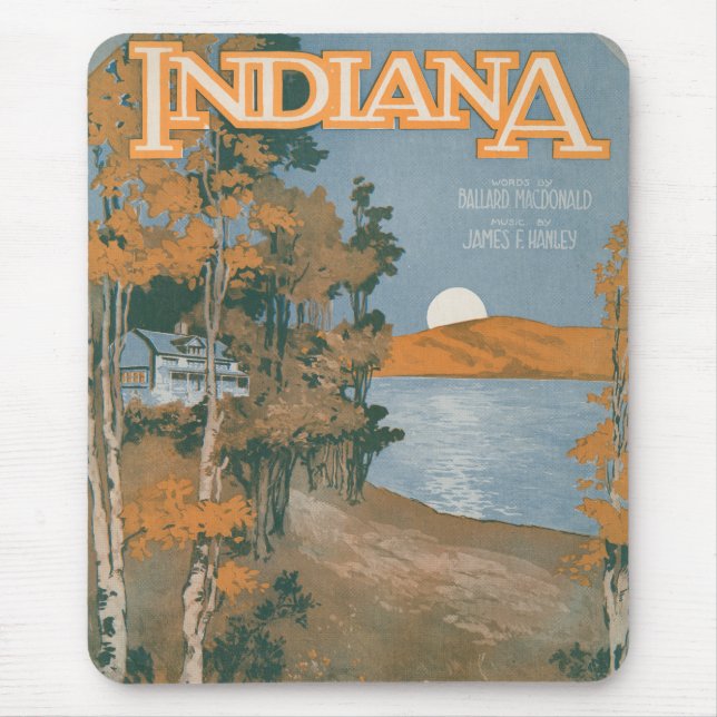 Back Home Again In Indiana Mouse Pad (Front)