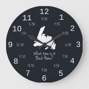Back Home Time - MST edition Large Clock