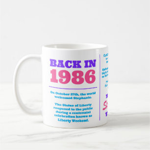 Back in 1986, Custom Name Year You Were Born Coffee Mug