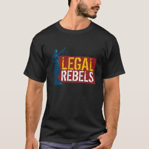Back in Black: Legal Rebels Lady Justice T T-Shirt