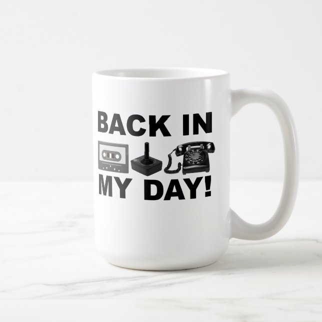 Back In My Day Retro Funny Mug (Right)