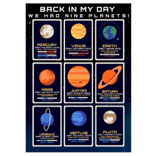 Back in My Day We Had 9 Planets! T-Shirt Tri-Blend Shirt