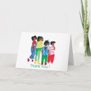 Back In The Day  - Original Art by Karen Alexander Thank You Card