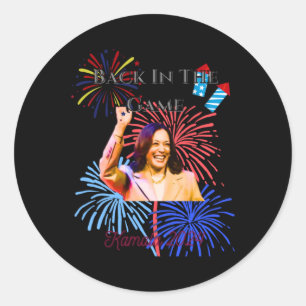 Back In The Game Kamala 2024 Classic Round Sticker