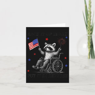 Back It Up Terry Put It In Reverse Racoon 4th Of Card