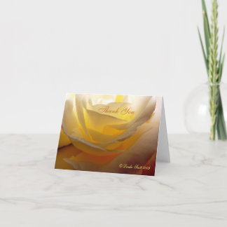 Back lit LindasDD Rose, ThankYou Design Thank You Card