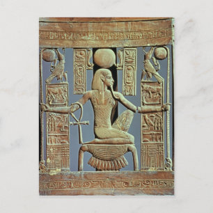Back of a chair from the tomb of Tutankhamun Postcard