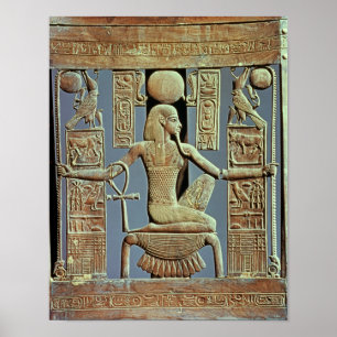 Back of a chair from the tomb of Tutankhamun Poster