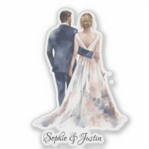 Back of Bride & Groom Personalised 