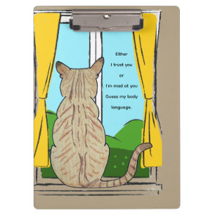 Back of Cat Trust or Mad Clipboard
