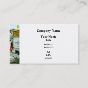 Back of Fire Truck Closeup Business Card