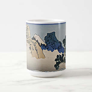 Back of Fuji mountain from Minobu river Hokusai Coffee Mug