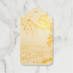 Back of Fuji mountain from Minobu river Hokusai Gift Tags