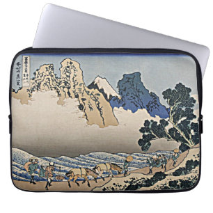 Back of Fuji mountain from Minobu river Hokusai  Laptop Sleeve