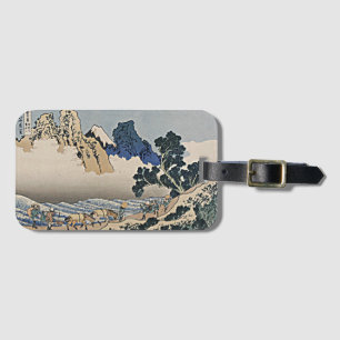 Back of Fuji mountain from Minobu river Hokusai Luggage Tag