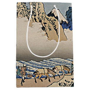 Back of Fuji mountain from Minobu river Hokusai Medium Gift Bag