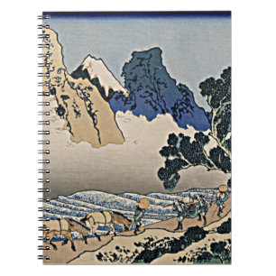 Back of Fuji mountain from Minobu river Hokusai Notebook