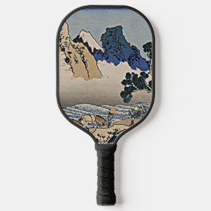 Back of Fuji mountain from Minobu river Hokusai Pickleball Paddle