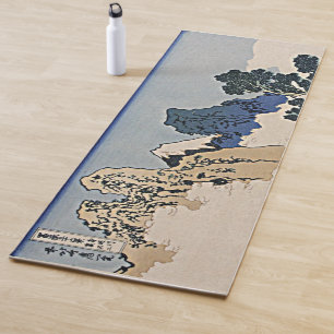 Back of Fuji mountain from Minobu river Hokusai Yoga Mat