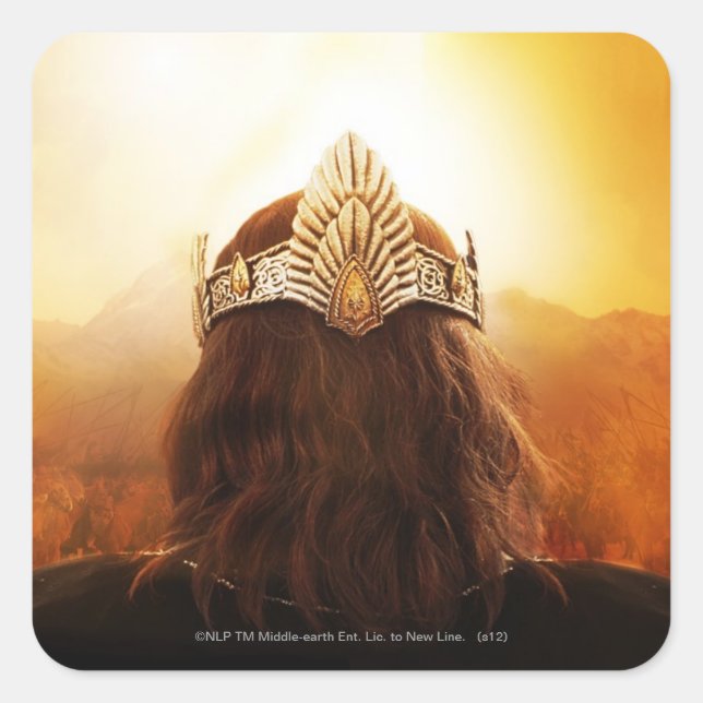 Back of Head with Crown Square Sticker (Front)