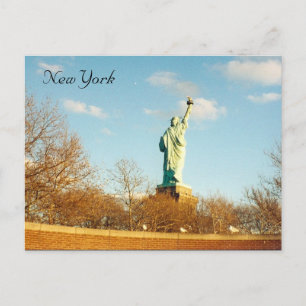 back of liberty postcard