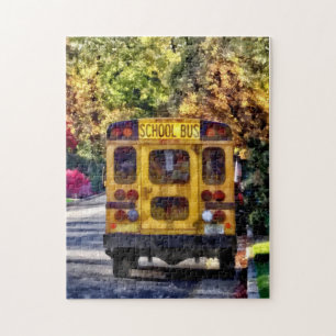 Back of School Bus Jigsaw Puzzle