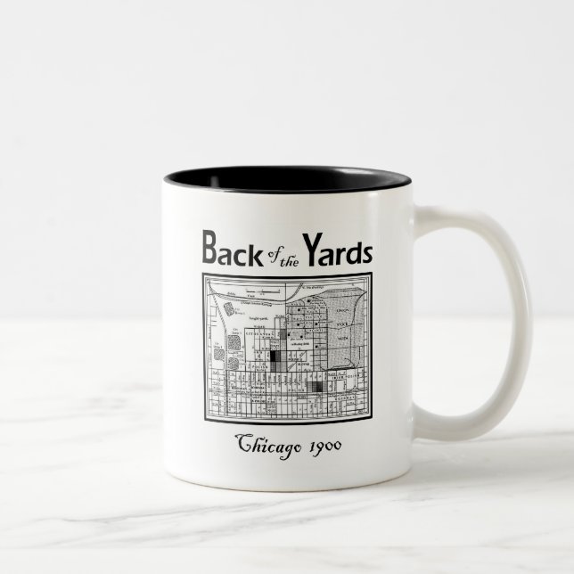 BACK OF THE YARDS CHICAGO Two-Tone COFFEE MUG (Right)