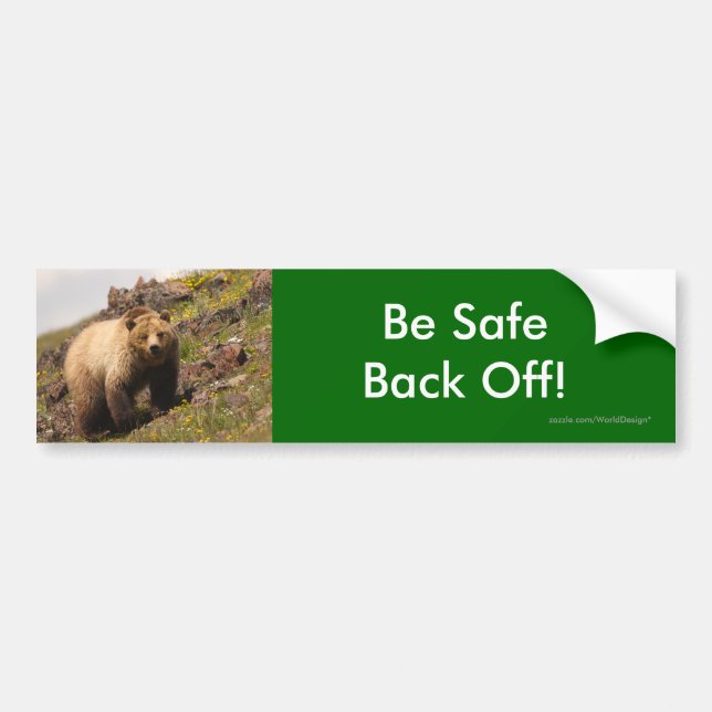 back off bumper sticker (Front)