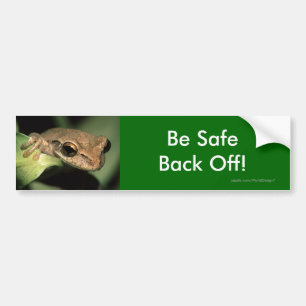 back off bumper sticker