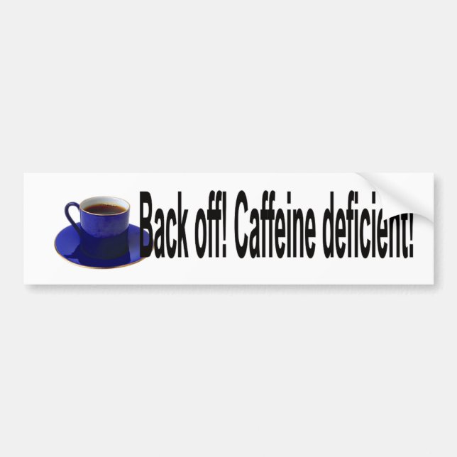 Back Off  Bumper Sticker (Front)
