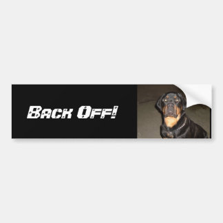 Back Off Bumpersticker! Bumper Sticker