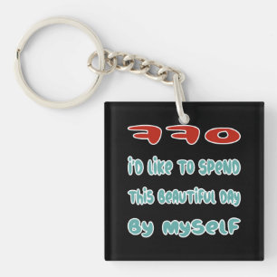 Back Off Key Ring
