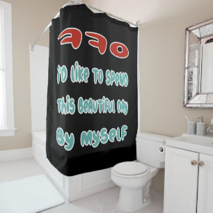 Back Off Shower Curtain