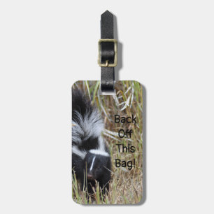 Back Off This Bag Skunk Travel Tag