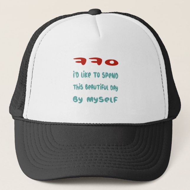 Back Off Trucker Hat (Front)