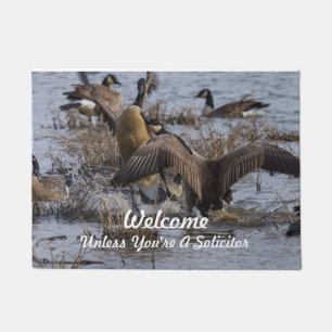 Back Off Welcome No Solicitor Doormat