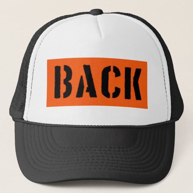 Back on Front Trucker Hat (Front)