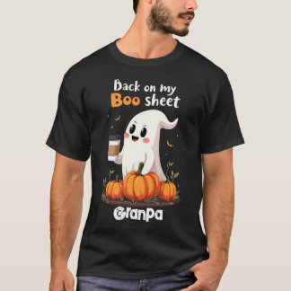 Back On My Boo Sheet Funny Halloween Boo Ghost T-Shirt