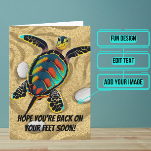 Back On Your Feet Soon Get Well Card