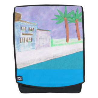 Back Pack with Caribbean Design