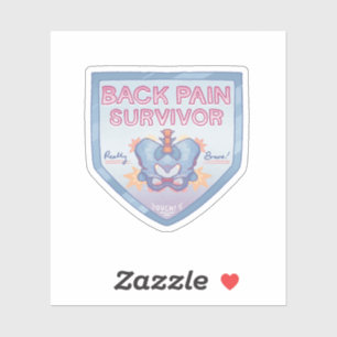 Back Pain Survivor Sticker